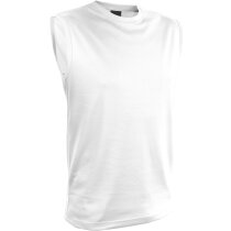 Camiseta técnica sin mangas 135 gr blanca Camiseta técnica sin mangas 135 gr blanca