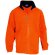 chaqueta polar cuello contrastado personalizada naranja