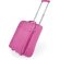 Trolley plegable poliéster 300d fucsia grabado