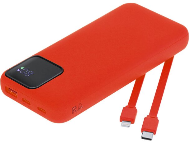 Power bank Fatuox 10000 mAh en ABS reciclado con carga rápida detalle 8