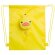 Mochila Kissa infantil plegable amarillo