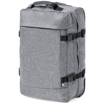 Trolley gris RPET reciclado con cierre TSA Yacman