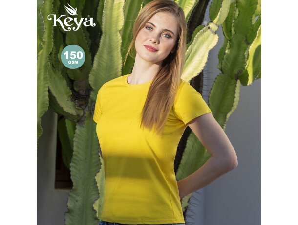 Camiseta Wcs150 Mujer Color keya 150 gr personalizada