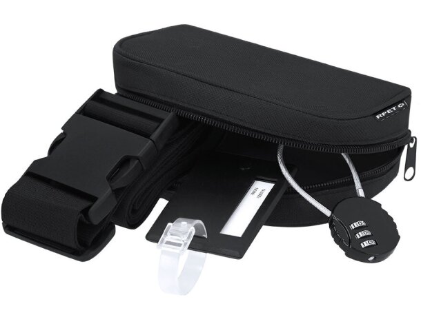 Set viaje Biccap en poliéster RPET con candado de seguridad detalle 4
