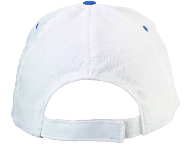 Gorra Sport básica en algodón con 5 paneles blanco