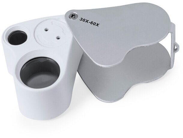 Lupa plegable Keyan con doble aumento 30x 60x y led integrado detalle 4