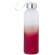Botellas de agua de cristal personalizadas hielo degradado 500ml Nortalik Rojo