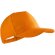 Gorra barato de algodón peinado alta calidad personalizada naranja