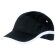 Gorra con acabados combinados de algodón negra