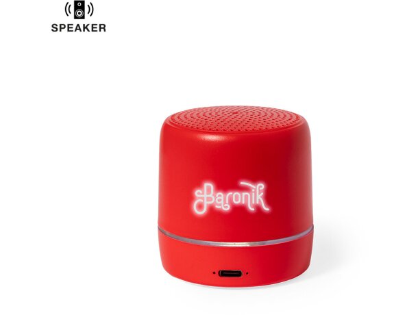 Altavoz personalizado con logo iluminado Kucher detalle 1