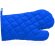 Manopla de algodón de color personalizada azul