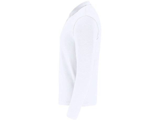 Polo adulto blanco Charlot detalle 2