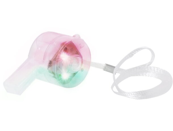Silbato luminoso Recom con LED multicolor y cordón detalle 1