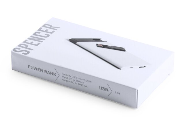 Power Spencer bank plano con USB 8GB personalizado