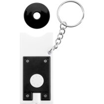 Llavero plano con moneda carro y 1 led personalizado negro Llavero plano con moneda carro y 1 led personalizado negro