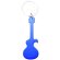 Llavero Singe guitarra de aluminio grabado azul