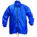 Impermeable de calidad con cremallera azul