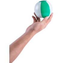 Balón de playa mini 13 cm grabado verde Balón de playa mini 13 cm grabado verde