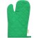 Manopla de cocina Kinix en algodón orgánico con goma Verde