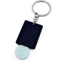 Llavero moneda de metal y polipiel Llavero moneda de metal y polipiel
