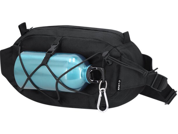 Riñonera Pibar de poliéster 600D RPET con cremallera invisible detalle 3