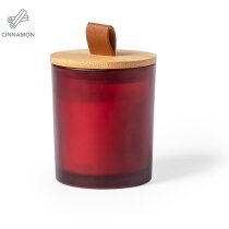 Vela aromática Lonka cristal tapa bambú natural