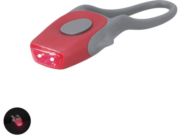 Luz seguridad bicicleta Norint con doble led detalle 1