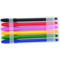 Estuche de seis bolígrafos de colores personalizado Estuche de seis bolígrafos de colores personalizado