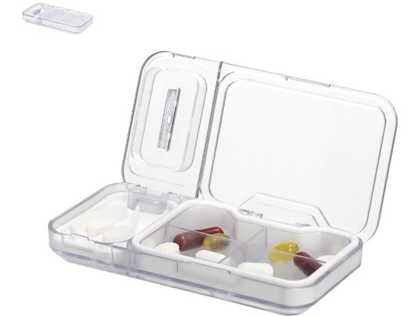 Pastillero Darkan con 4 compartimentos y cierre seguro detalle 1