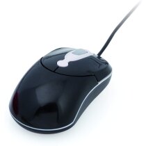 Ratón óptico ergonómico personalizado negro Ratón óptico ergonómico personalizado negro