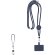 Lanyard soporte smartphone Zaret con mosquetón giratorio detalle 1