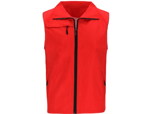 Chaleco Dervik corporativo transpirable con cremalleras detalle 4