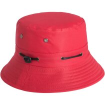 Gorro de colores con cordón ajustable personalizado rojo