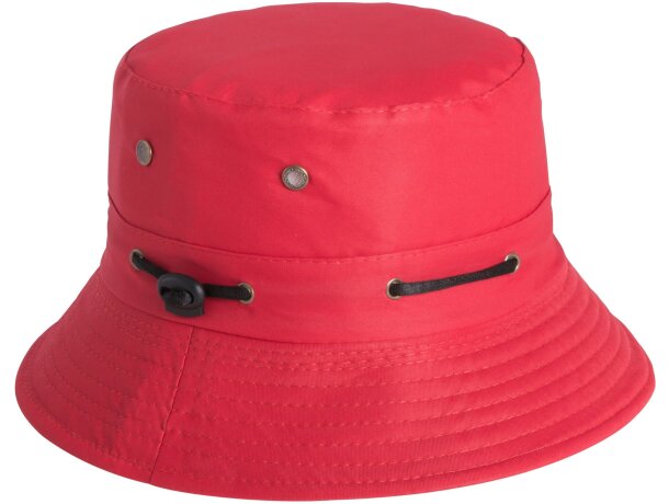 Gorro de colores con cordón ajustable personalizado rojo