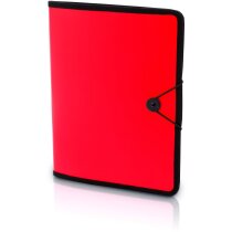 Carpeta con bloc y cierre de goma