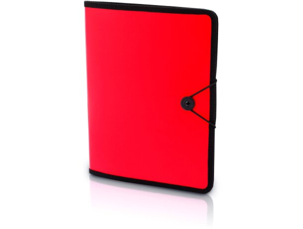 Carpeta con bloc y cierre de goma merchandising