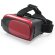 Gafas de realidad virtual ajustables roja con logo