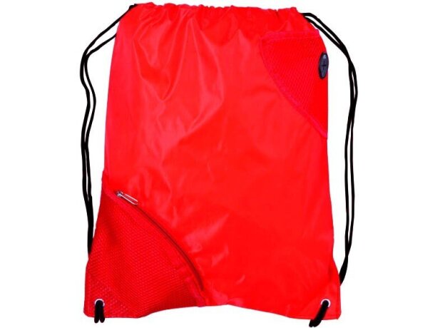 Mochila con cuerdas con bolsillo en esquina personalizada