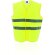Chaleco reflectante unisex en amarillo grabado
