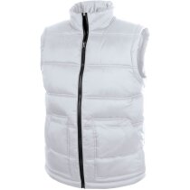 Chaleco unisex de poliester blanco