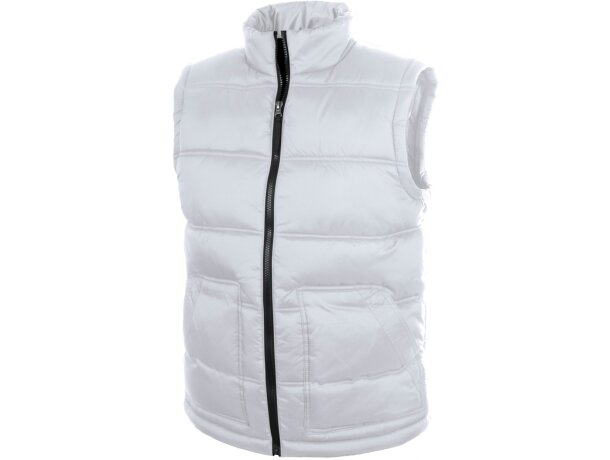 Chaleco unisex de poliester blanco personalizada