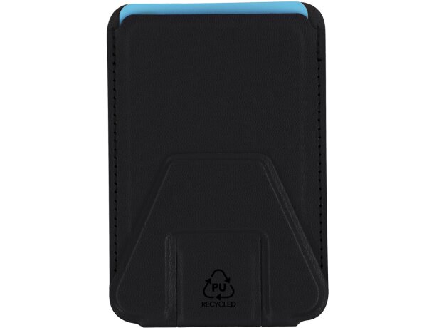 Tarjetero soporte Rickard fabricado en PU reciclado con adhesivo detalle 1