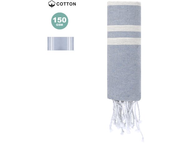 Pareo toalla Kissler algodón y poliéster con flecos detalle 1