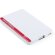 bateria portatil con 2200 mah personalizada roja