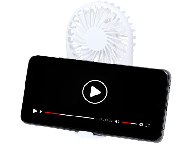 Ventilador portátil Fanger con soporte para smartphone detalle 4