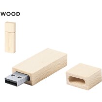 Pendrive personalizado ecológico de madera Nokex 16 GB