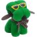 Toalla de regalo con forma de perrito con gafas verde