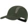 Gorra deportiva Hakos con microfibra y paneles de redecilla Verde oscuro