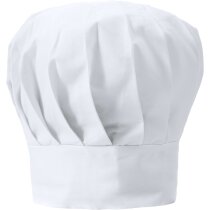 Gorro de poliester ajustable para cocinar blanco personalizado