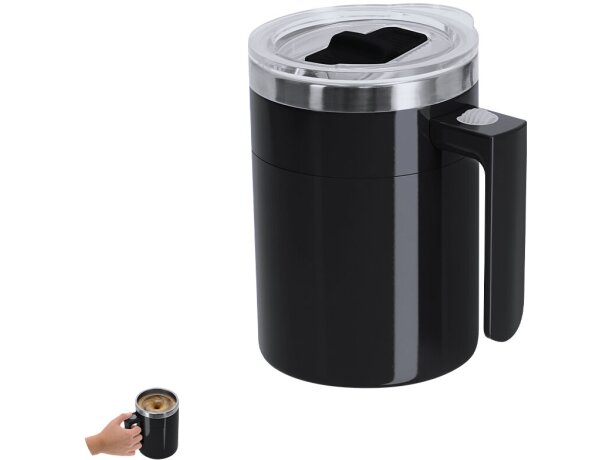 Taza mezcladora eléctrica Waker 400ml acero inoxidable detalle 1